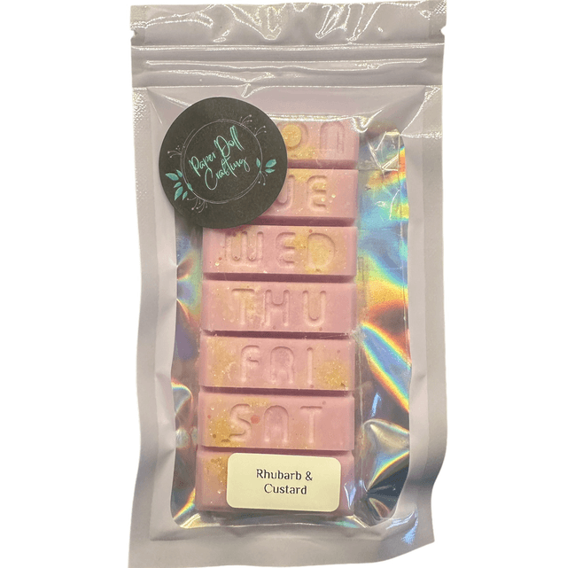 Days Of The Week Soy Wax Melt Bar - Rhubarb & Custard