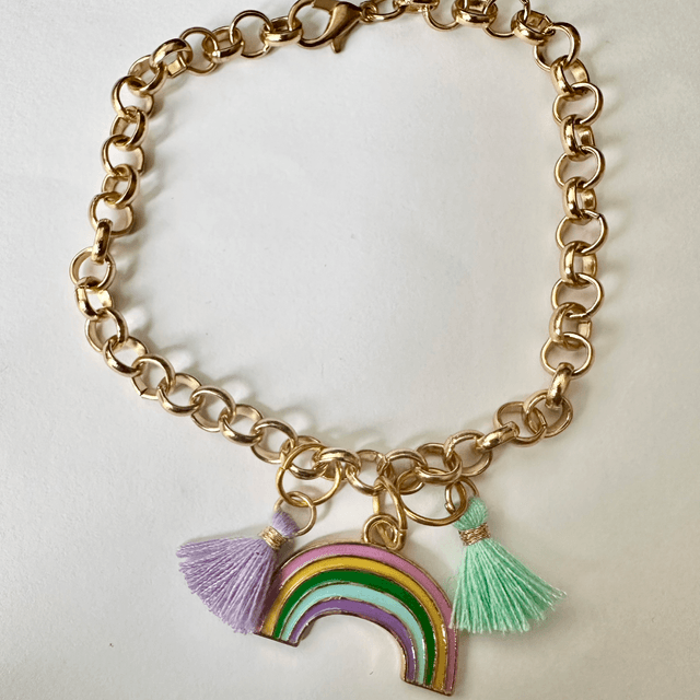 Rainbow Tassel Bracelet