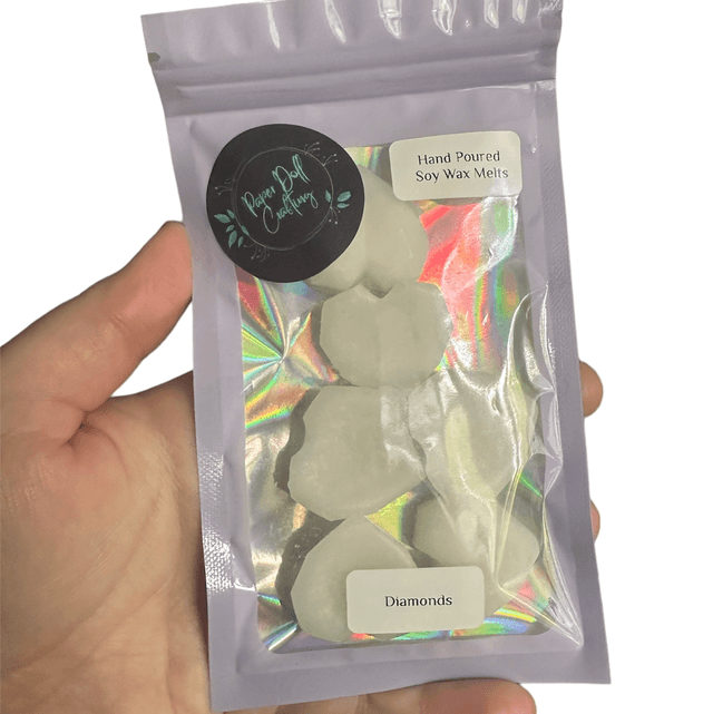 Soy Wax Melt Hearts - Diamond