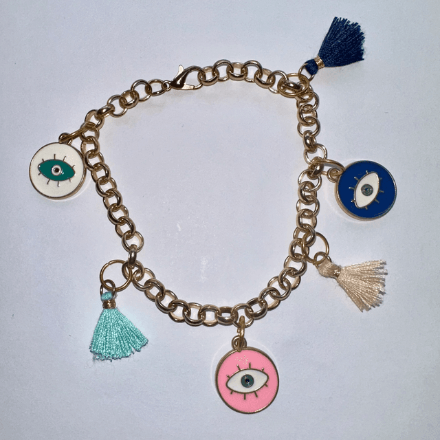 Evil Eye Tassel Bracelet